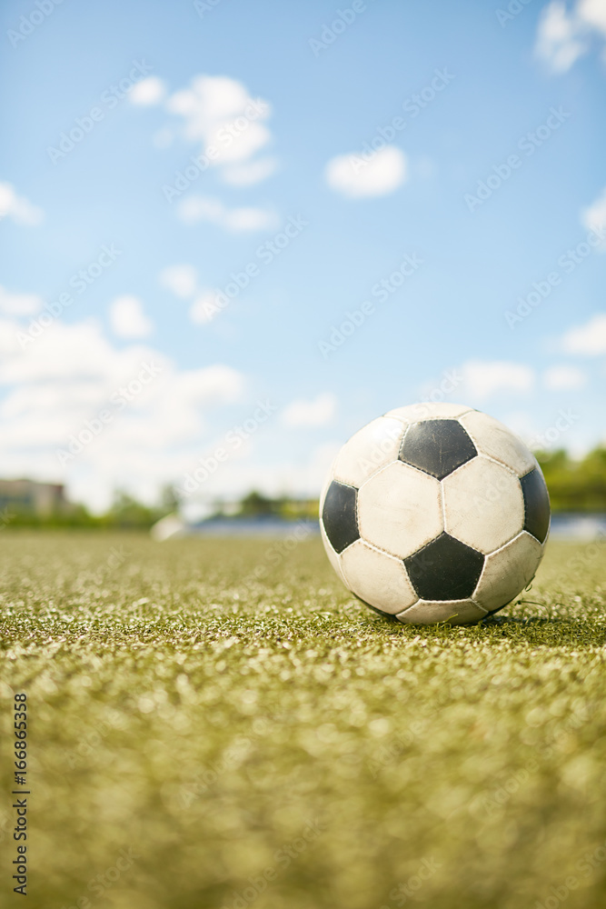 Fototapeta premium Ball on Football Field