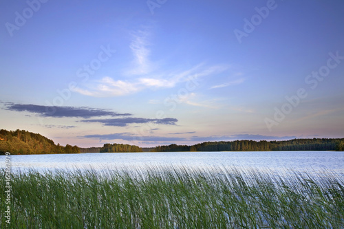 View of Maselga village. Kargopol district. Arkhangelsk Oblast. Russia 