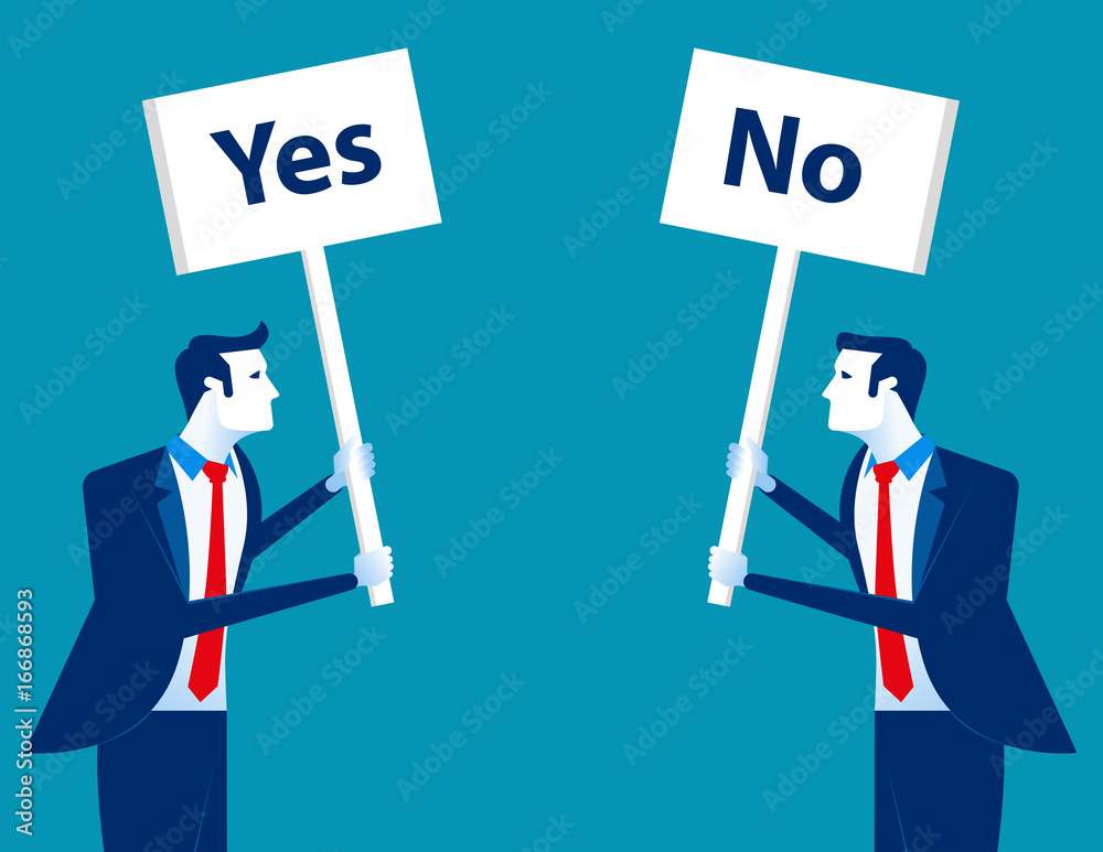 Business people with different opinions. Concept business vector illustration. Business people with different opinions. Concept business vector illustration.