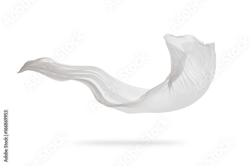 Smooth elegant white cloth isolated on white background