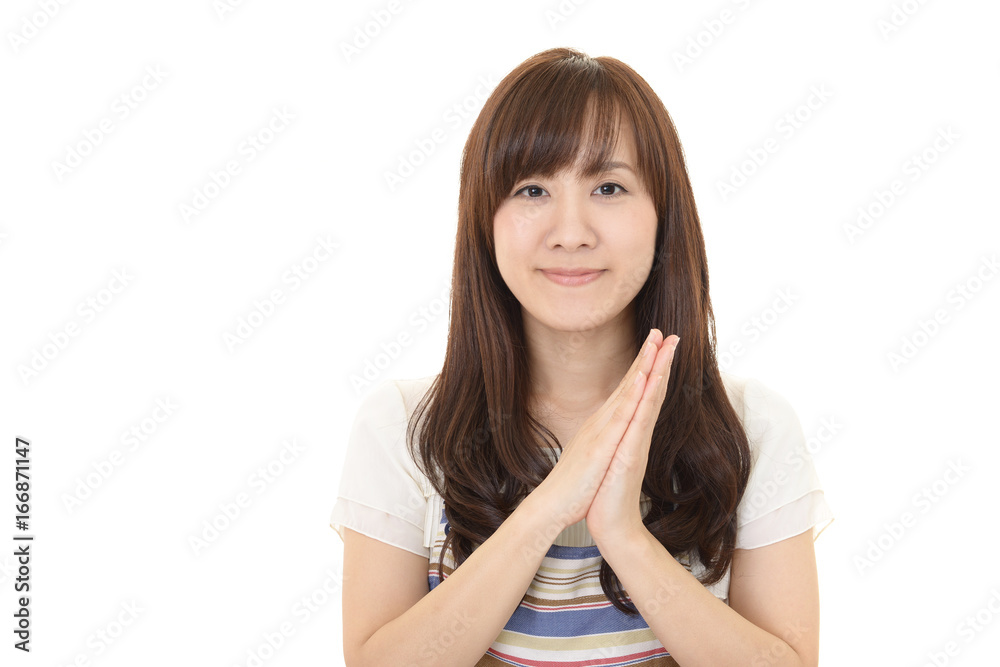 微笑む女性 微笑む女性