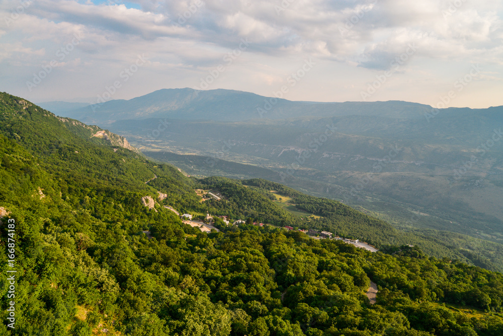 Naklejka premium View on mountains from Ostrog monastery