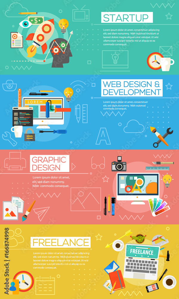 Creative Process Concept Illustrations