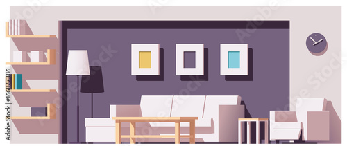 Vector living room