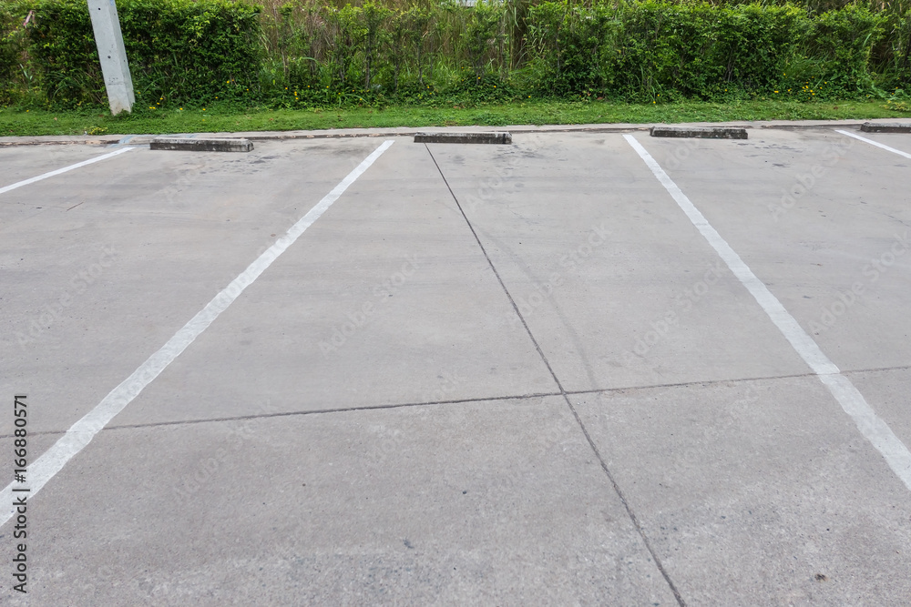 Fototapeta premium empty space for cars ,outdoor car parking .