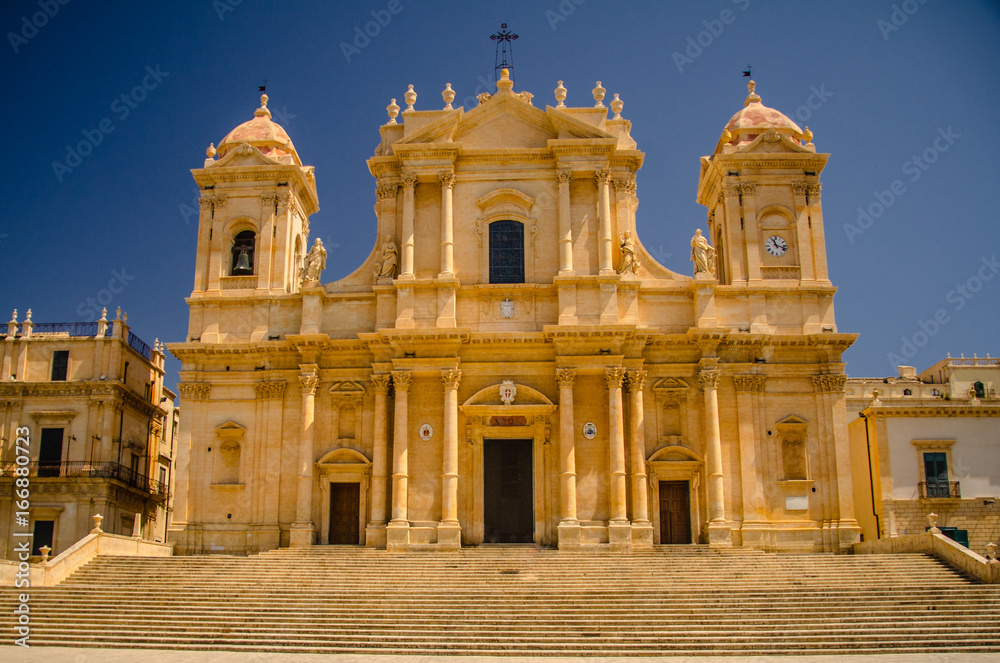 Noto Cathedral is a Roman Catholic cathedral in Noto in Sicily, Italy. 