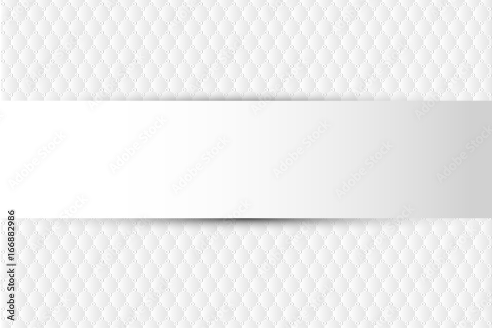 Background of clean and clear white simple pattern. Hexagon shape and circle shading repeated with empty label in the center. Background of clean and clear white simple pattern. Hexagon shape and circle shading repeated with empty label in the center.