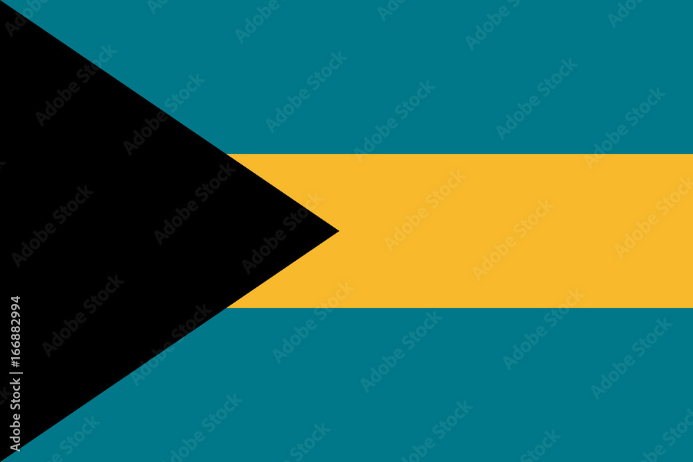 Flag Bahamas flat icon. State insignia of the nation in flat style on the entire page. National symbol in the form of a vector illustration Flag Bahamas flat icon. State insignia of the nation in flat style on the entire page. National symbol in the form of a vector illustration