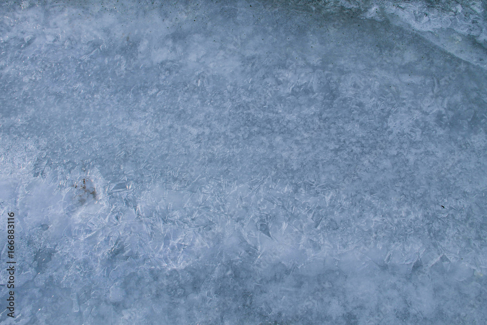 Fototapeta premium Texture of the ice surface. Winter background