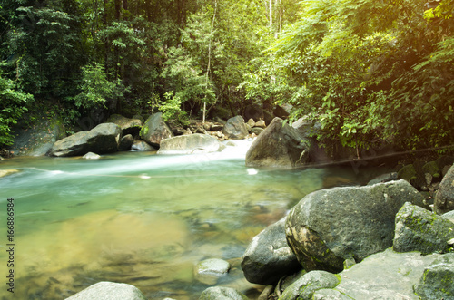 Close up of waterfall from Chantaburi Thailand 