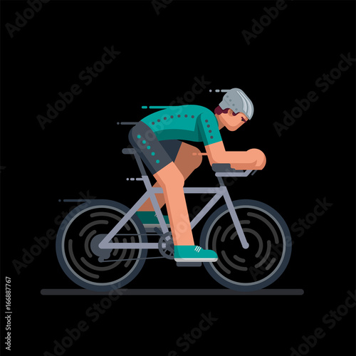 Fototapeta Naklejka Na Ścianę i Meble -  Cyclist in road bicycle racing.