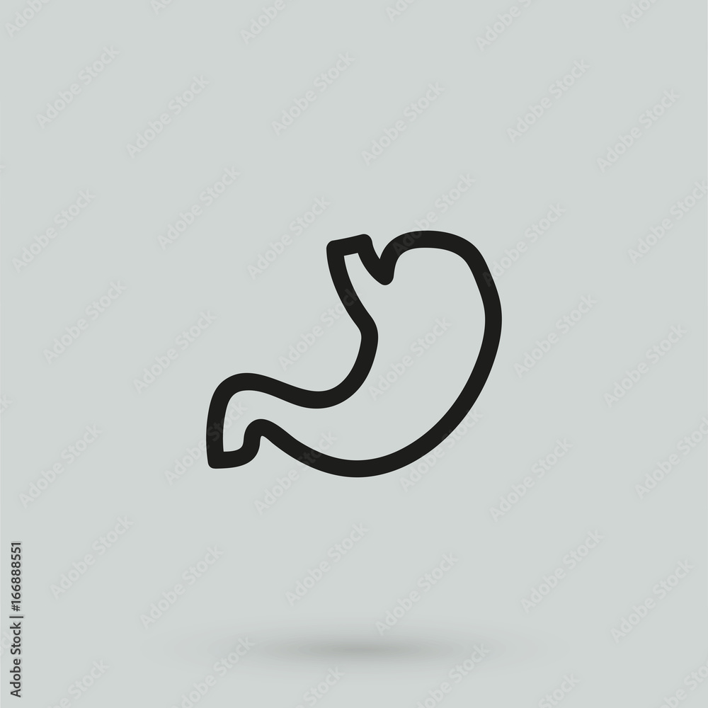 human stomach icon human stomach icon
