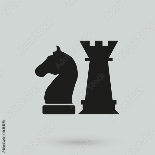Chess icon vector