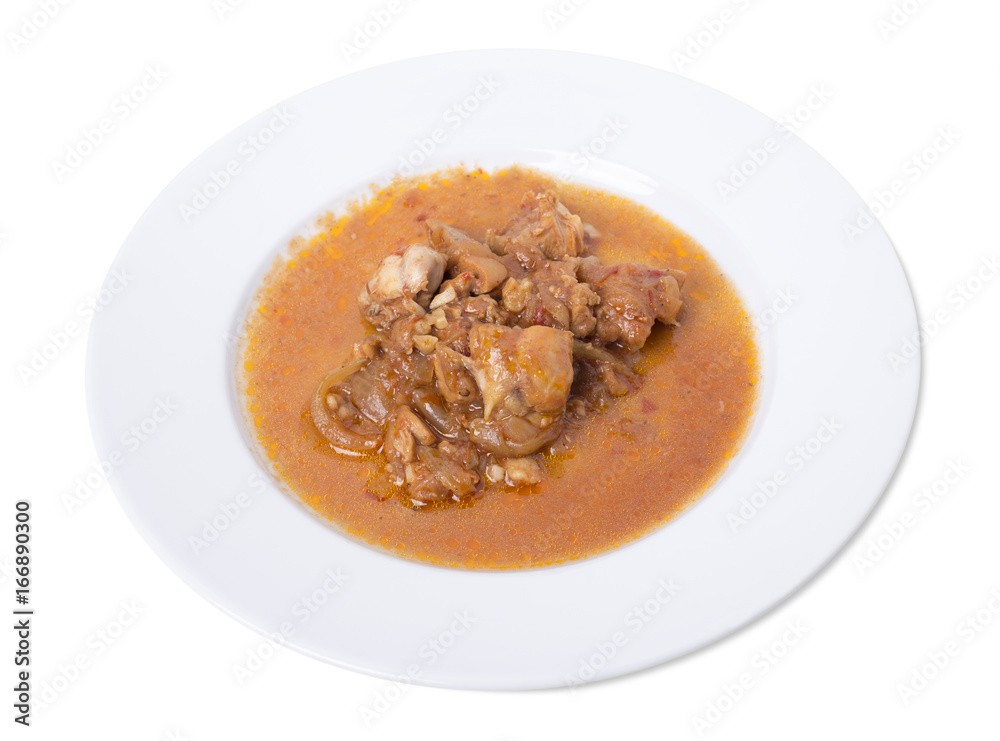 Roast chicken with gravy. Roast chicken with gravy.