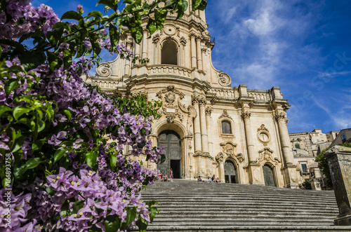 Facade of the cathedral of modica