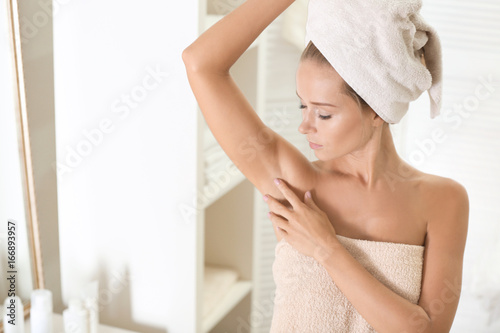 Beautiful young woman after...