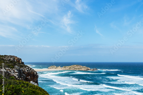 The Robberg nature reserve in Plettenberg bay, South Africa. This is a popular hiking area. 