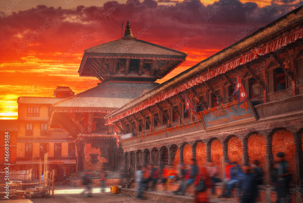 Durbar Square in the center of Kathmandu