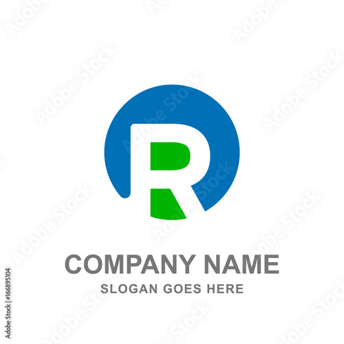 Letter R Icon Logo Vector Design Business Template Company