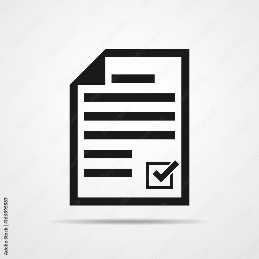 Checklist icon. Vector illustration.