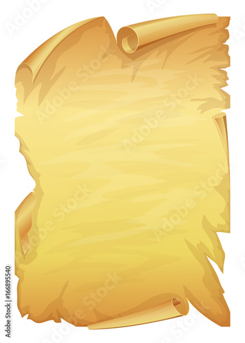 Big golden scroll of parchment 