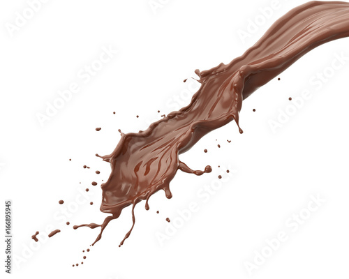 chocolate or brown liquid splash