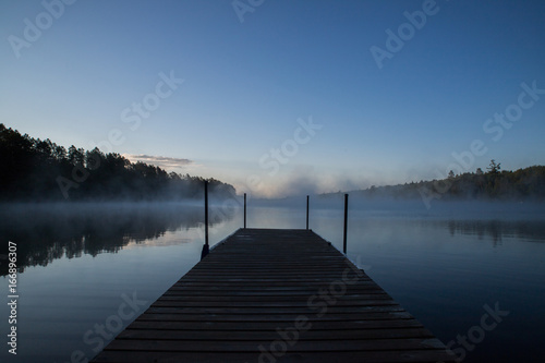 fog over the dock