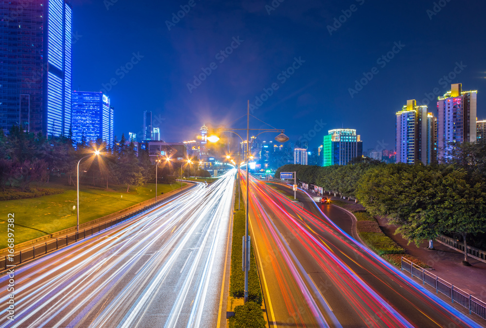 Motion speed effect with City Night Motion speed effect with City Night