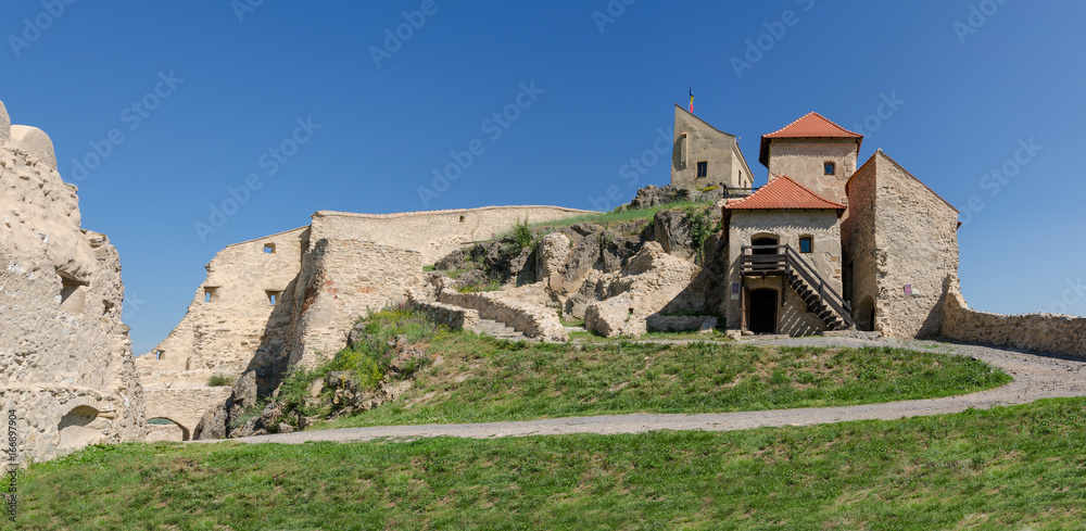 Medieval fortress in the town of Rupea, Romania