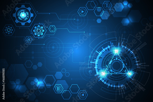 Vector abstract background technology concept.