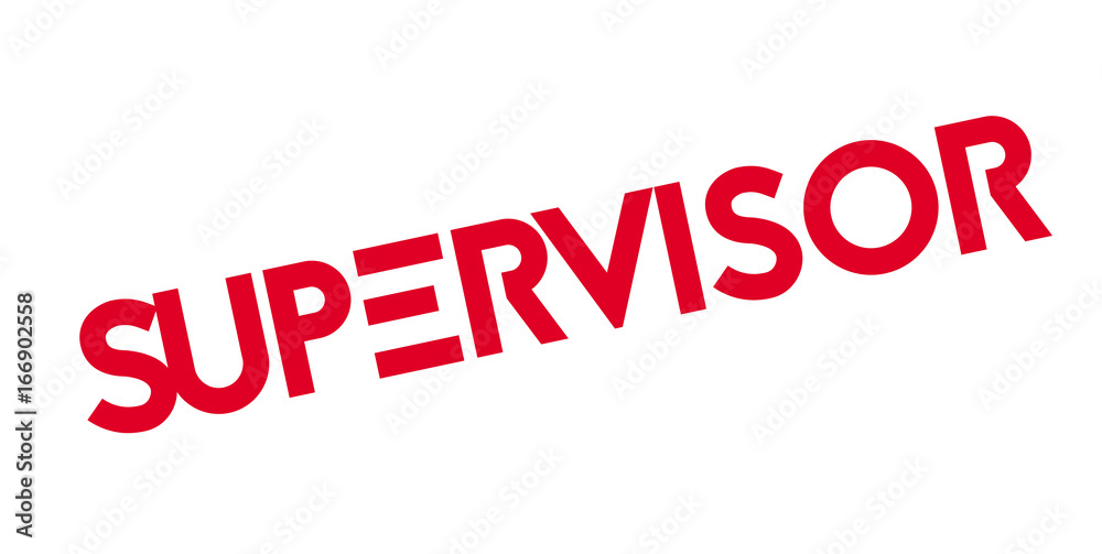Supervisor rubber stamp. Grunge design with dust scratches. Effects can be easily removed for a clean, crisp look. Color is easily changed. Supervisor rubber stamp. Grunge design with dust scratches. Effects can be easily removed for a clean, crisp look. Color is easily changed.