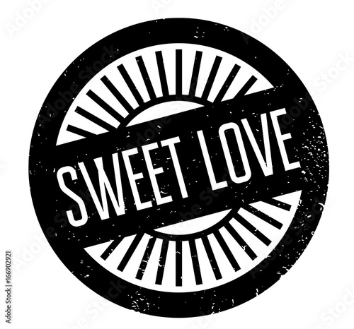 Sweet Love rubber stamp. Grunge design with dust scratches. Effects can be easily removed for a clean, crisp look. Color is easily changed.