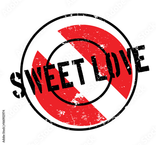Sweet Love rubber stamp. Grunge design with dust scratches. Effects can be easily removed for a clean, crisp look. Color is easily changed.
