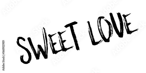 Sweet Love rubber stamp. Grunge design with dust scratches. Effects can be easily removed for a clean, crisp look. Color is easily changed.