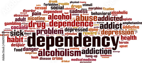 Dependency word cloud