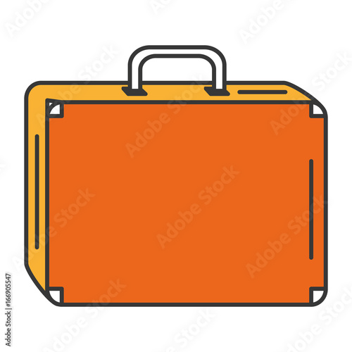 suitcase travel isolated icon