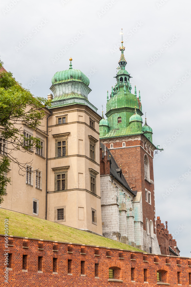 Part of fortification complex of Wawel in Krakow