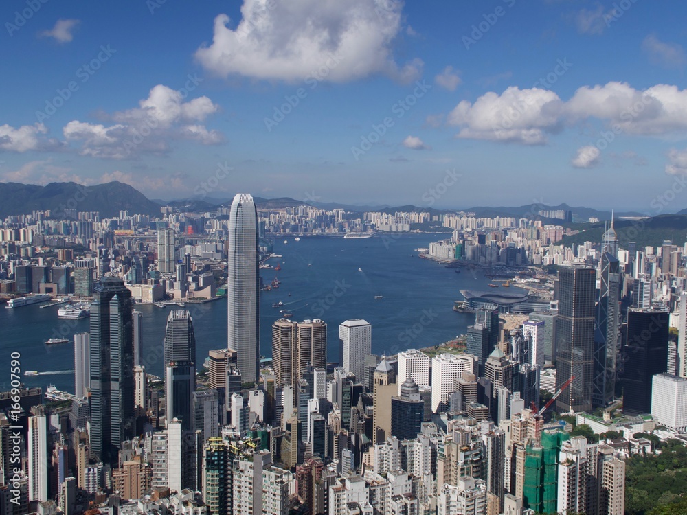 Fototapeta premium Panoramę Hongkongu