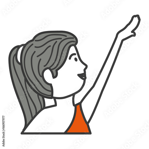 beautiful woman dancing vallet
