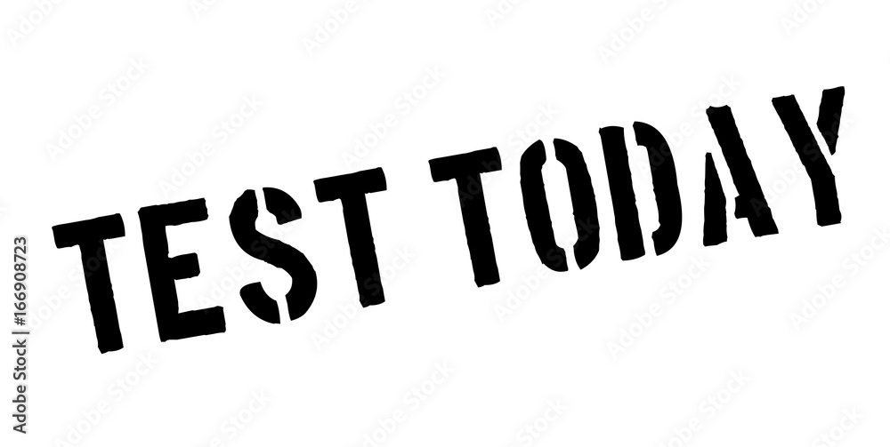 Test Today rubber stamp. Grunge design with dust scratches. Effects can be easily removed for a clean, crisp look. Color is easily changed. Test Today rubber stamp. Grunge design with dust scratches. Effects can be easily removed for a clean, crisp look. Color is easily changed.