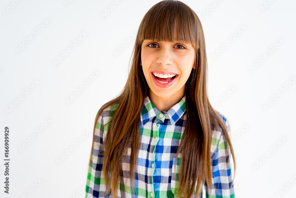 Girl showing emotions Girl showing emotions