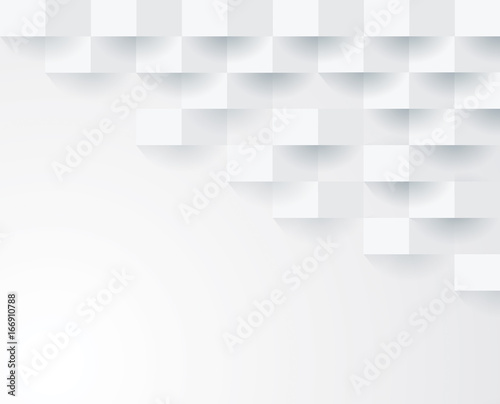 Fototapeta Naklejka Na Ścianę i Meble -  White geometric pattern, abstract background template.