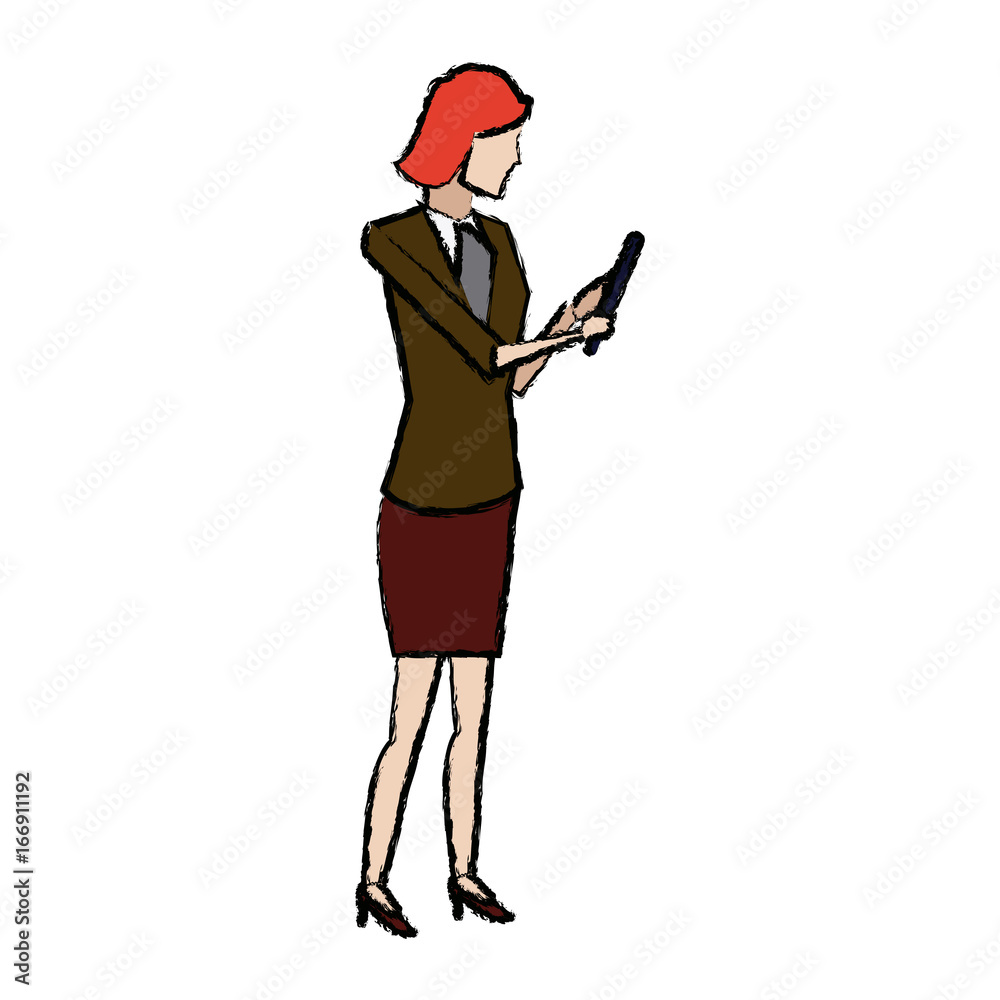 businesswoman holding tablet pc device work businesswoman holding tablet pc device work
