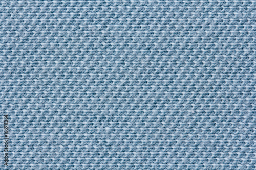 Knitted cotton simple fabric, blue textured background