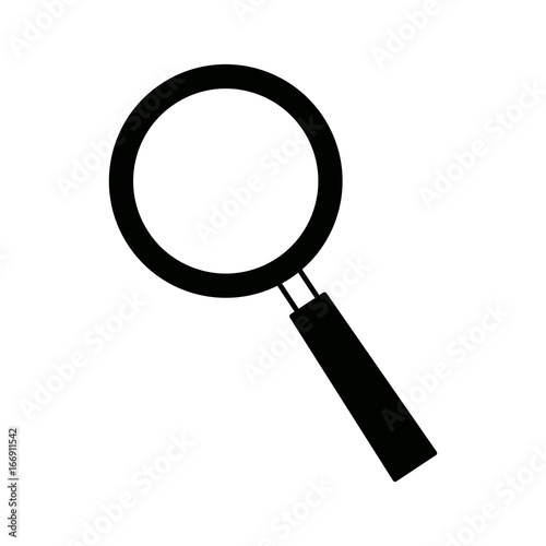 magnifying glass checkered business instrument