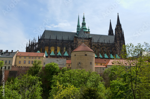 Prague Castle and Cathedral of saint Vitus in Prague, Czech Republic
