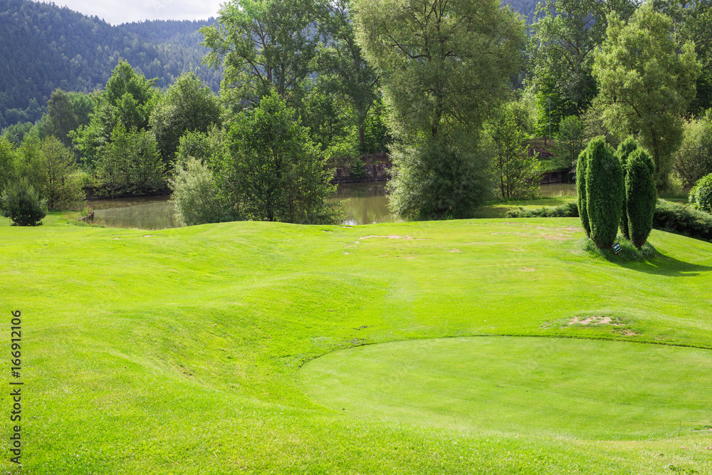 Fototapeta premium Golf course in the countryside.