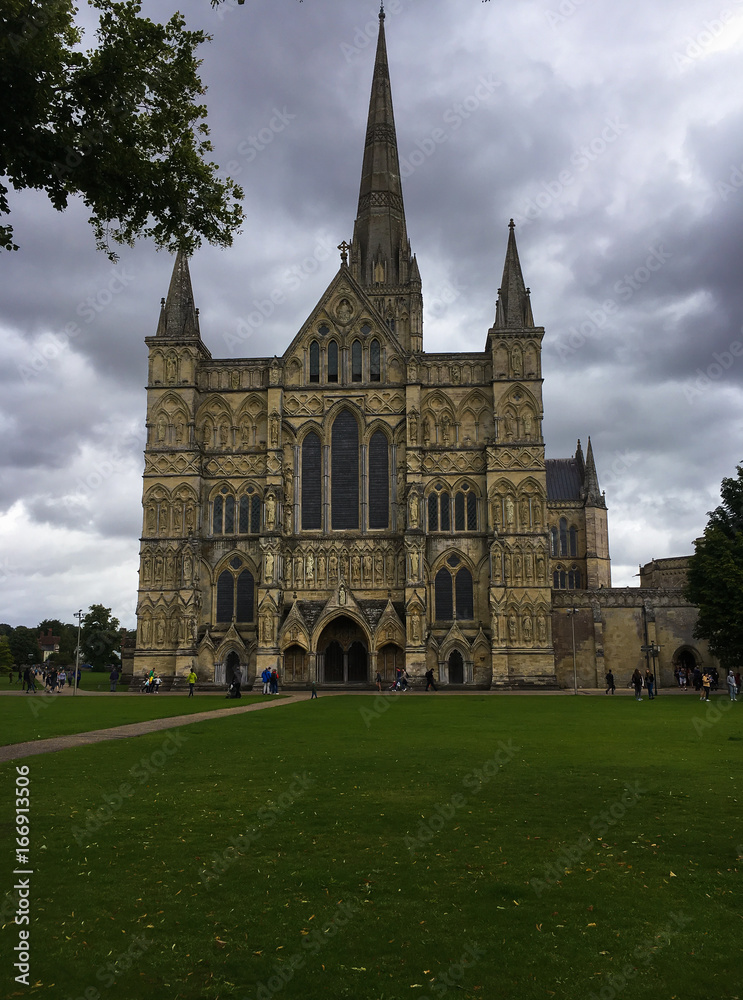 Cattedrale gotica di Salisbury in Gran Bretagna