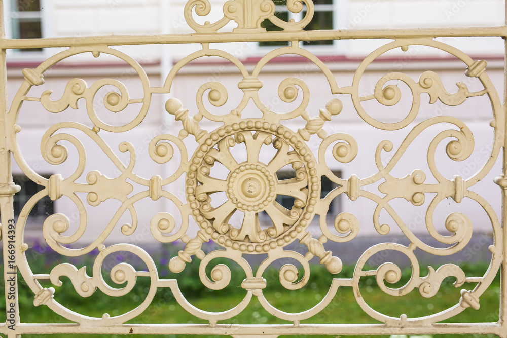 Obraz premium Forged decorative fence.