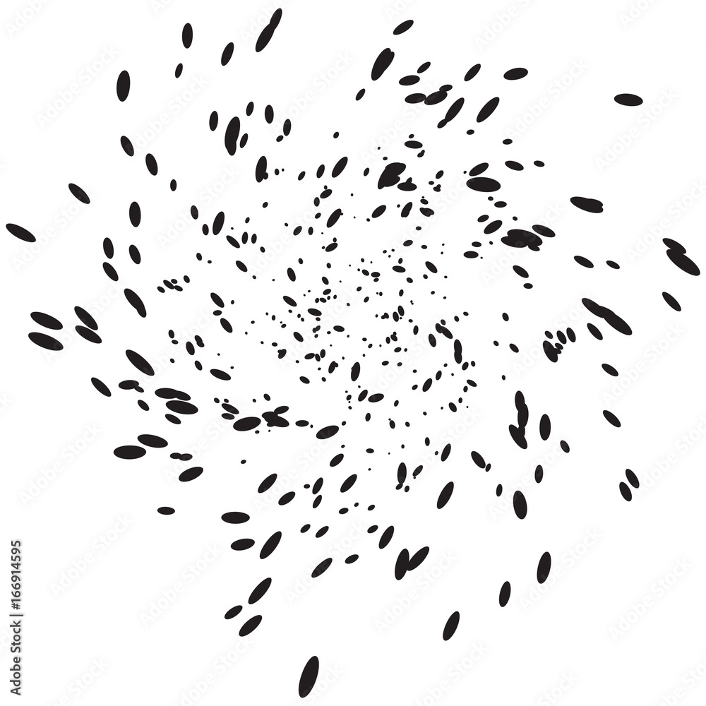 Chaotic dotted texture, abstract tornado, abstract whirling Chaotic dotted texture, abstract tornado, abstract whirling